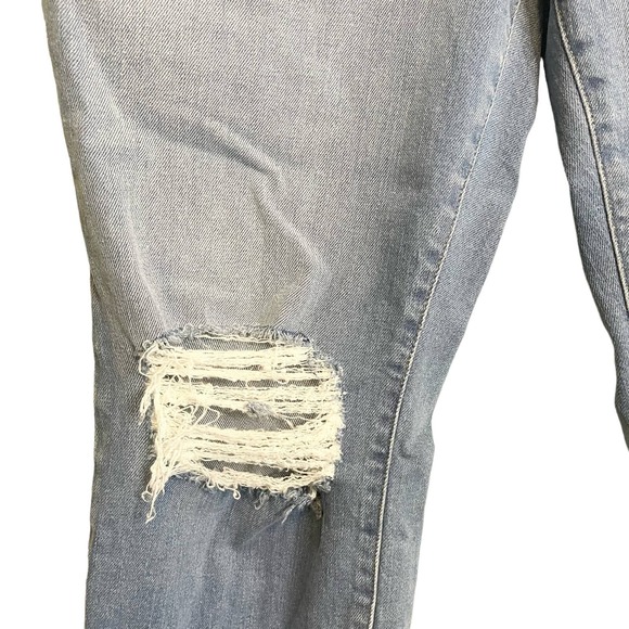 Good American Good Classic Distressed Straight High Rise Crop Jeans Size 18 NWT - Picture 5 of 16